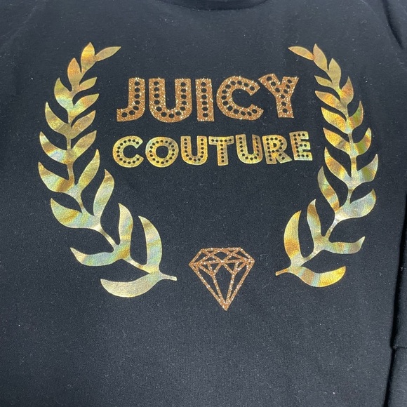 Juicy Couture Black Gold Logo Sweatshirt size XL - Picture 4 of 8